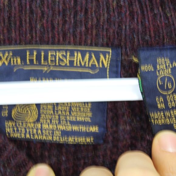 Vintage WM H LEISHMAN Mens Large Crewneck Sweater - Picture 2 of 3